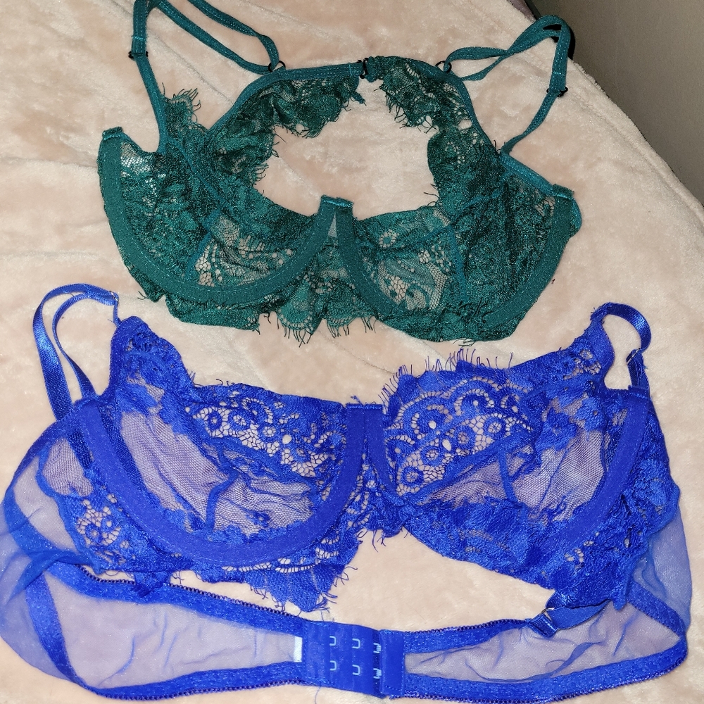 2 Shein underwire, unlined bras size L